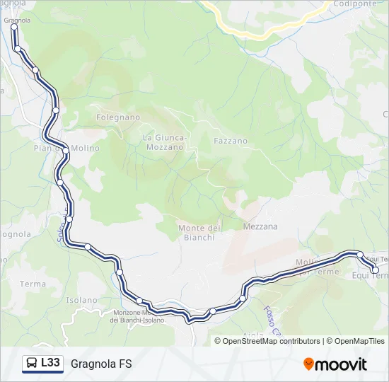 L33 Bus Line Map