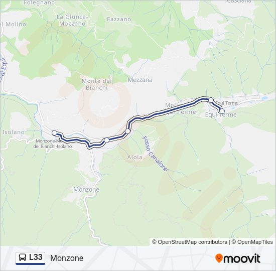 L33 Bus Line Map