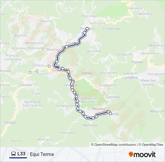 L33 Bus Line Map