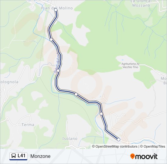 L41 Bus Line Map