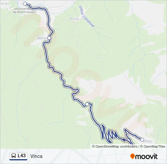 L43 Bus Line Map