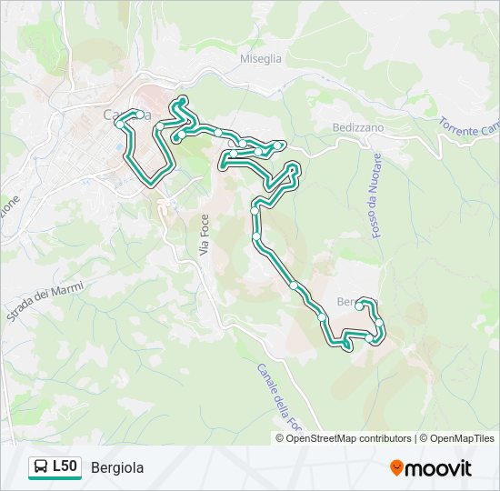 L50 Bus Line Map
