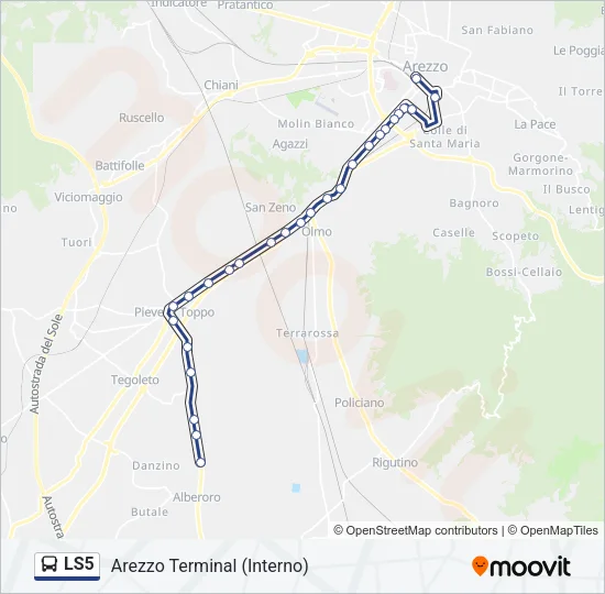 LS5 Bus Line Map