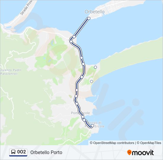 0O2 Bus Line Map