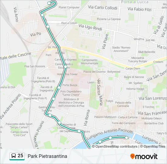 25  Line Map