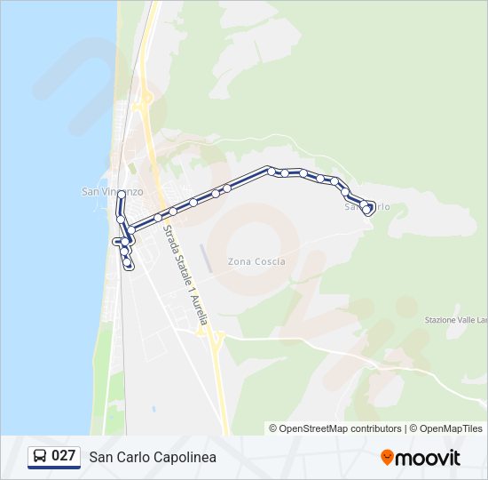 027 Bus Line Map