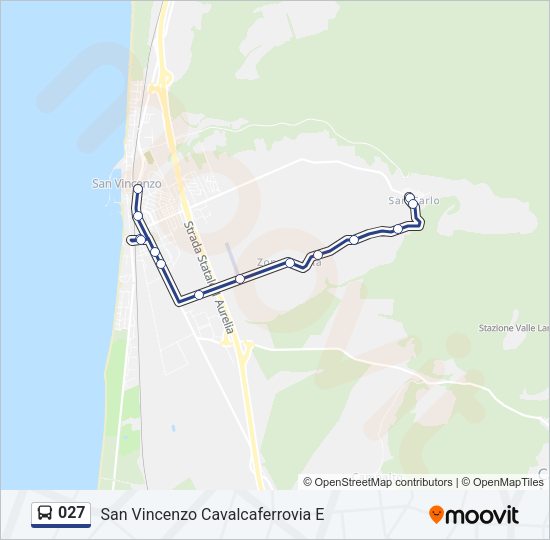 027 Bus Line Map