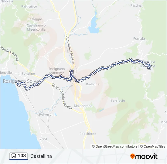 108  Line Map