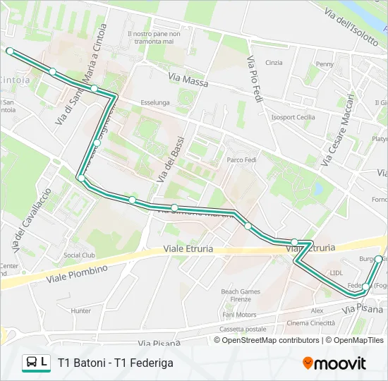 L  Line Map