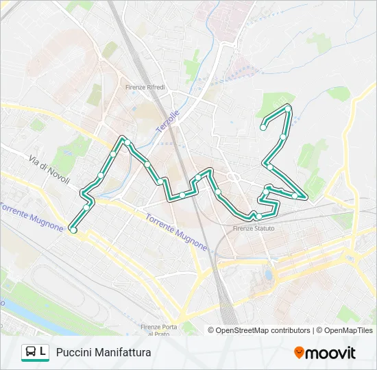 L Bus Line Map