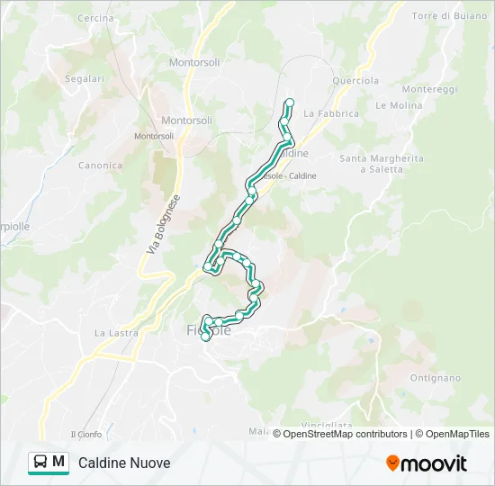 M  Line Map
