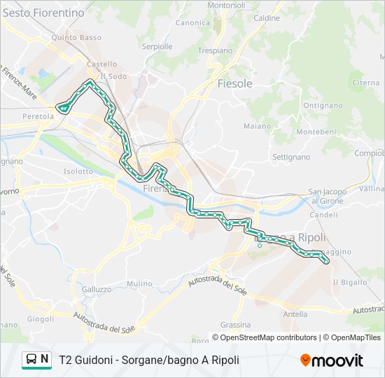 N  Line Map