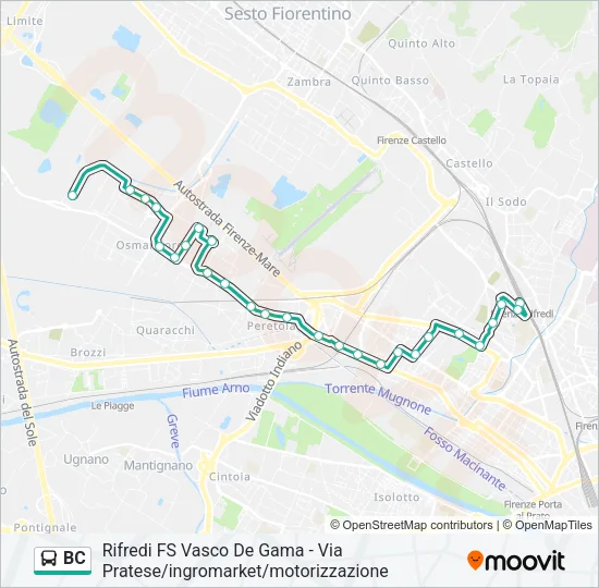 BC Bus Line Map