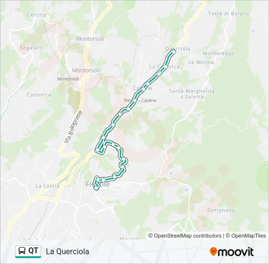 Percorso linea  QT