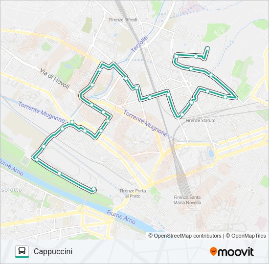 POGGETTO INGEGNERIA - T1 CASCINE CARLO MONNI  Line Map