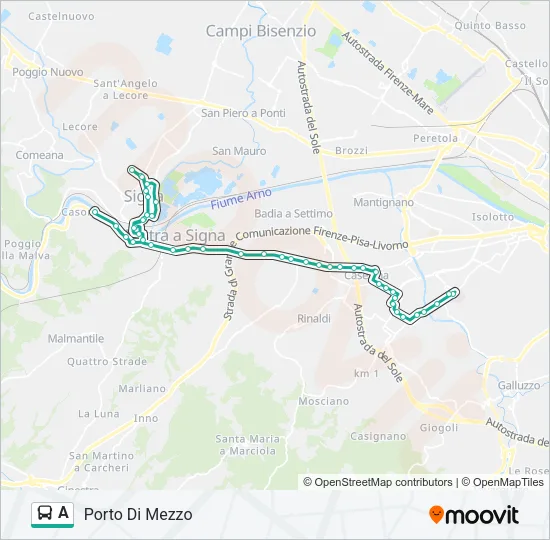 A Bus Line Map