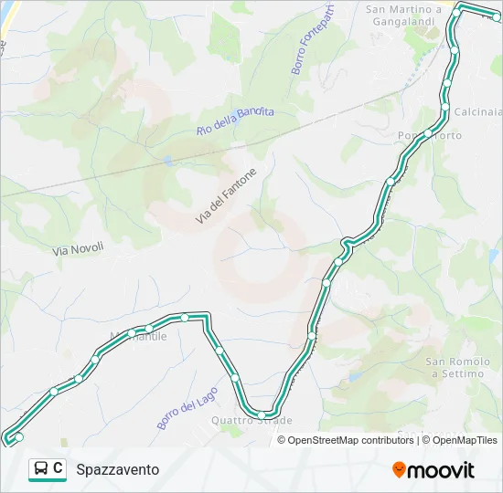 C Bus Line Map