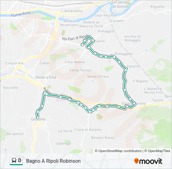D Bus Line Map