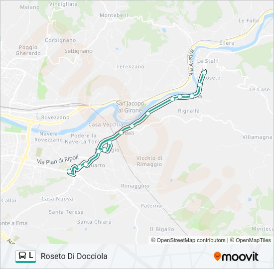 L Bus Line Map