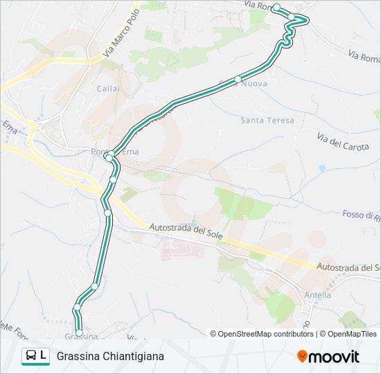 L Bus Line Map