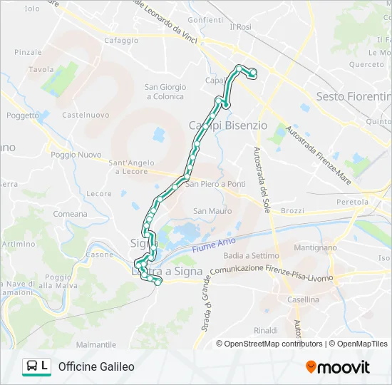 L Bus Line Map