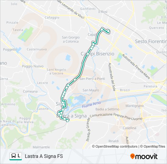 L Bus Line Map