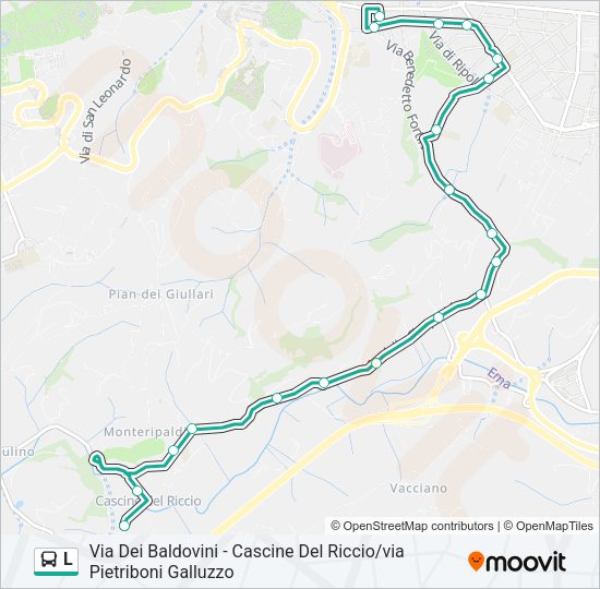 L Bus Line Map