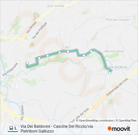 L Bus Line Map