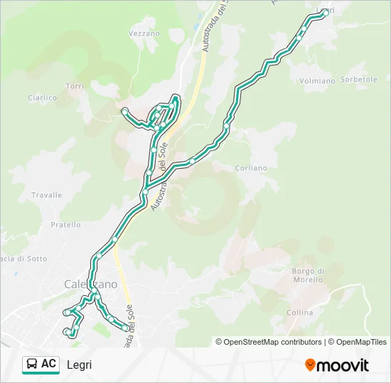 AC Bus Line Map