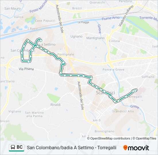 BC Bus Line Map
