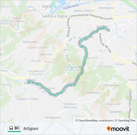 BC Bus Line Map