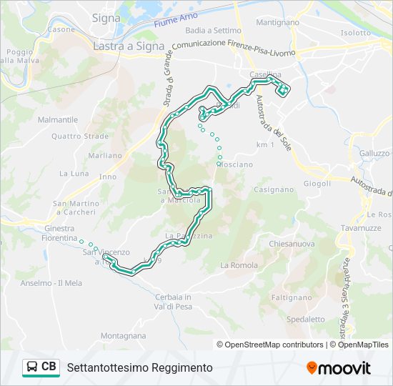 CB Bus Line Map