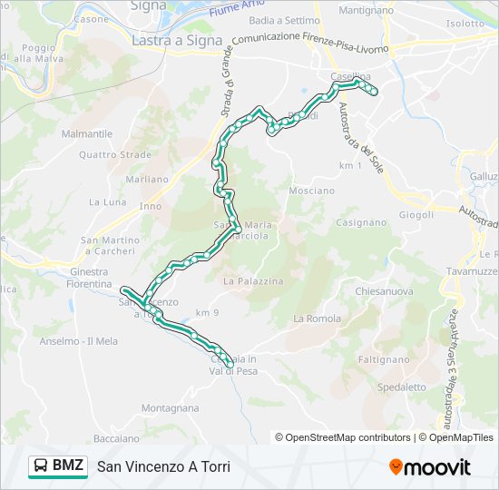 BMZ Bus Line Map
