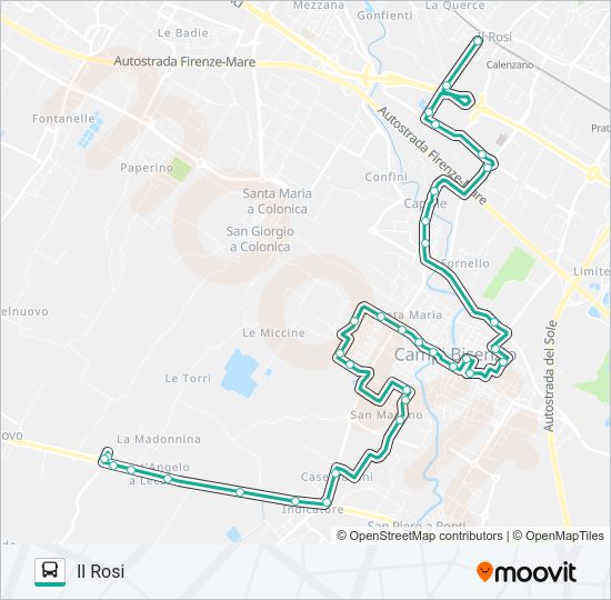 SANT'ANGELO A LECORE - IL ROSI Bus Line Map