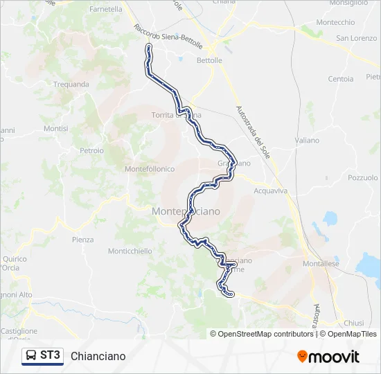 ST3 Bus Line Map