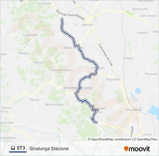 ST3 Bus Line Map