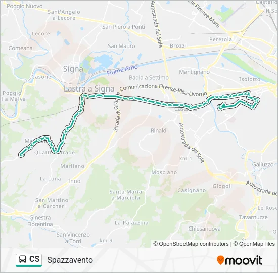 CS Bus Line Map