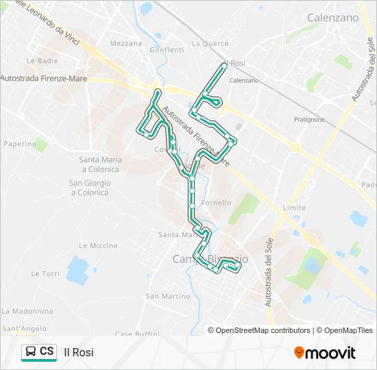 CS Bus Line Map
