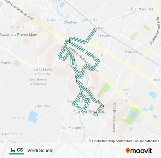 CS Bus Line Map