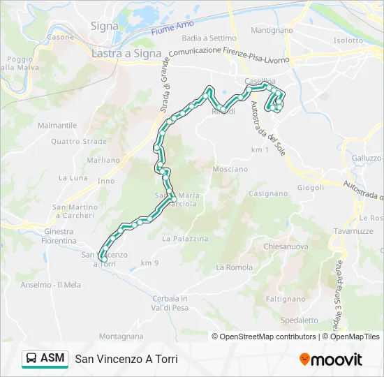 ASM Bus Line Map