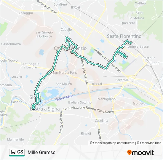 CS Bus Line Map