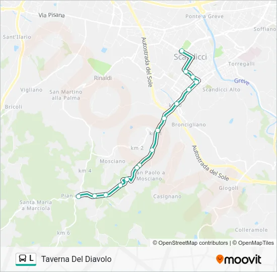 L Bus Line Map
