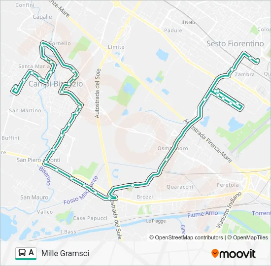 A Bus Line Map