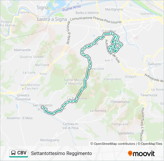 CBV Bus Line Map