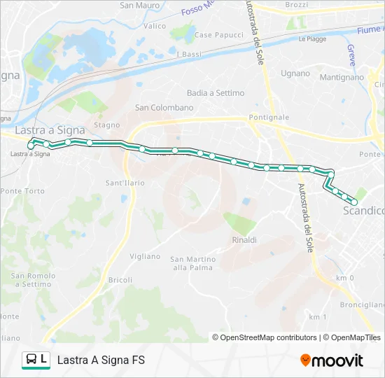 L Bus Line Map