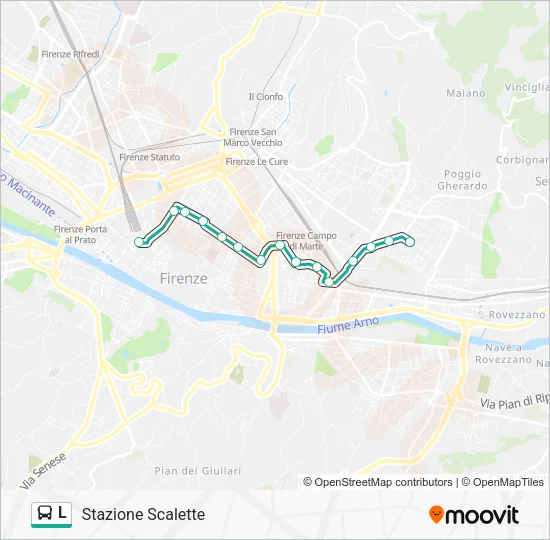 L Bus Line Map