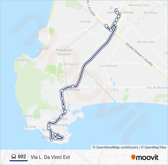 002 Bus Line Map