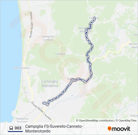 003 Bus Line Map