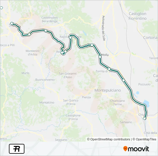 R Train Line Map