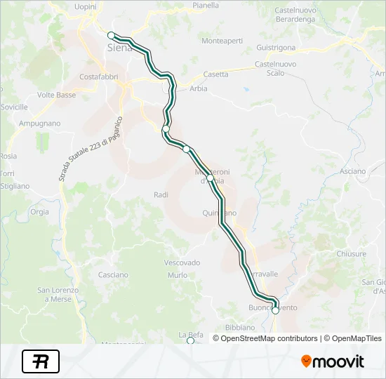 R Train Line Map